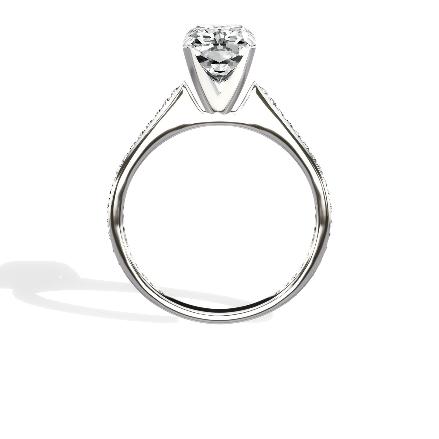 Channel Set Solitaire Engagement Ring