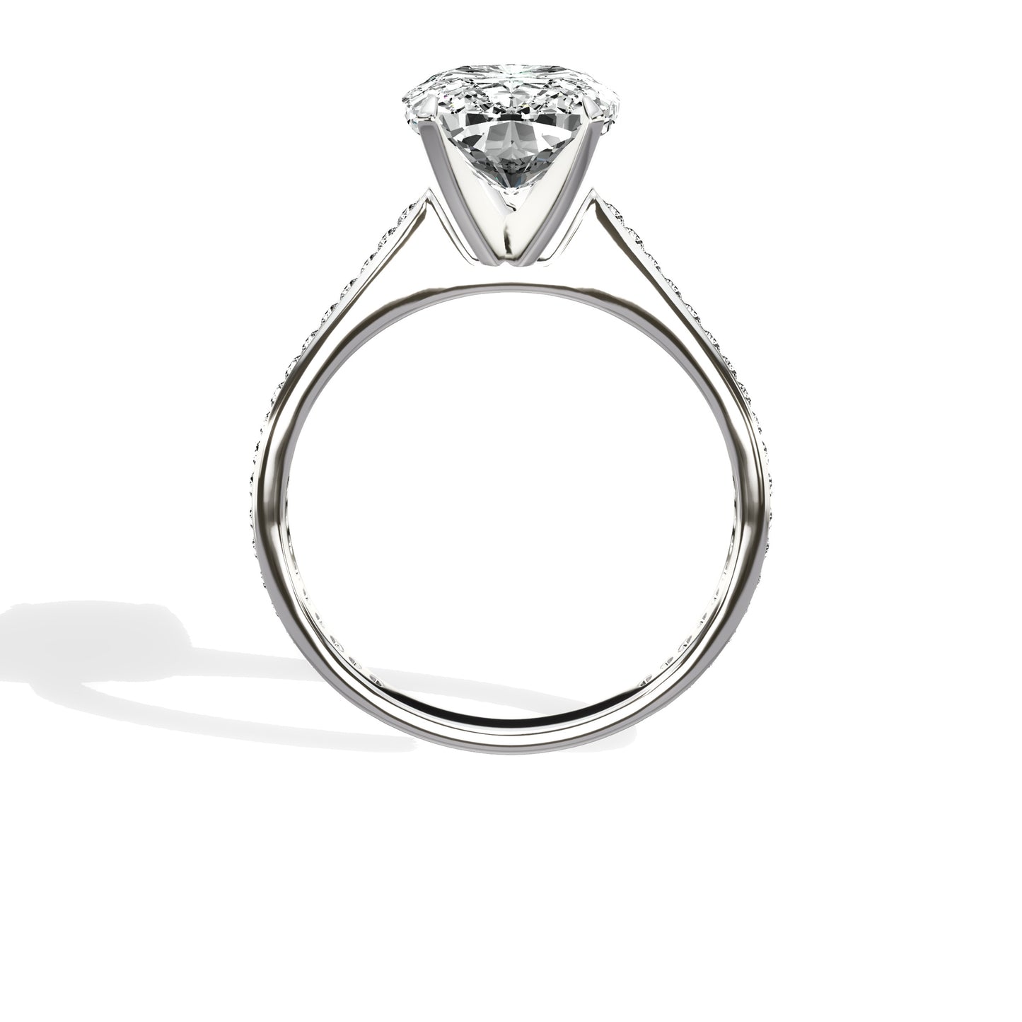 Channel Set Solitaire Engagement Ring