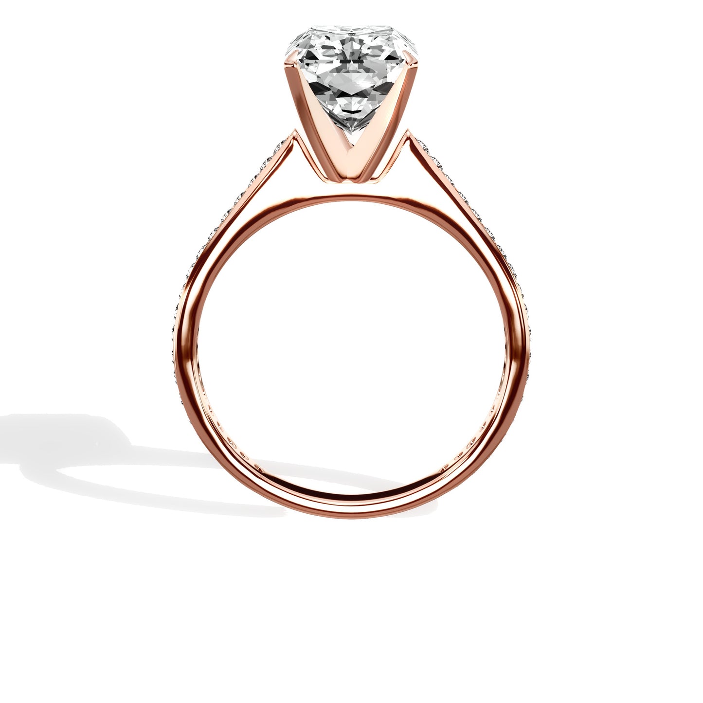 Channel Set Solitaire Engagement Ring
