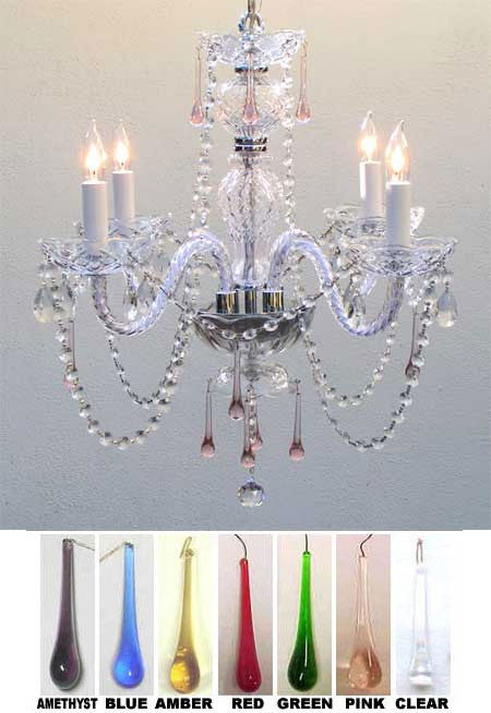 A46-277/4/COLOR Murano Venetian Style CHANDELIER Chandeliers, Crystal Chandelier, Crystal Chandeliers, Lighting