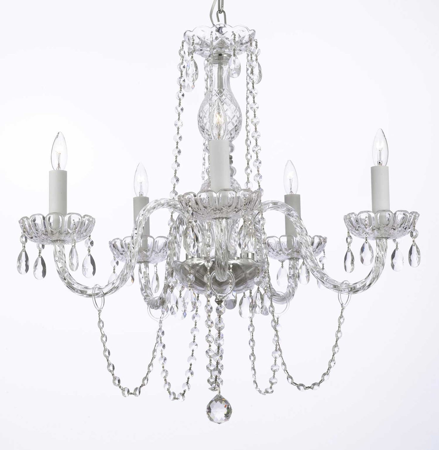 A46-381/5 Murano Venetian Style CHANDELIER Chandeliers, Crystal Chandelier, Crystal Chandeliers, Lighting