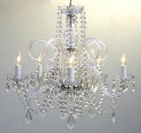 A46-385/5 Murano Venetian Style CHANDELIER Chandeliers, Crystal Chandelier, Crystal Chandeliers, Lighting