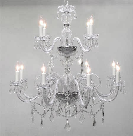 A46-386/8+4 Murano Venetian Style CHANDELIER Chandeliers, Crystal Chandelier, Crystal Chandeliers, Lighting