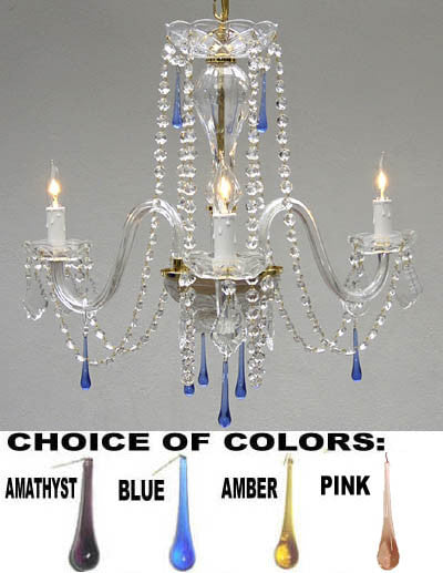 A46-608/3/BLUE Murano Venetian Style CHANDELIER Chandeliers, Crystal Chandelier, Crystal Chandeliers, Lighting