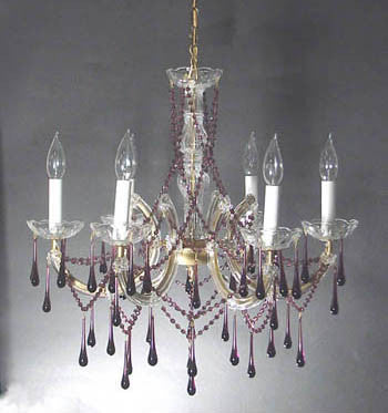 A83-7002/6C/AMATHYST Maria Theresa CHANDELIER Chandeliers, Crystal Chandelier, Crystal Chandeliers, Lighting