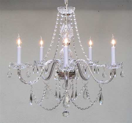 A46-384/380/5 Murano Venetian Style CHANDELIER Chandeliers, Crystal Chandelier, Crystal Chandeliers, Lighting