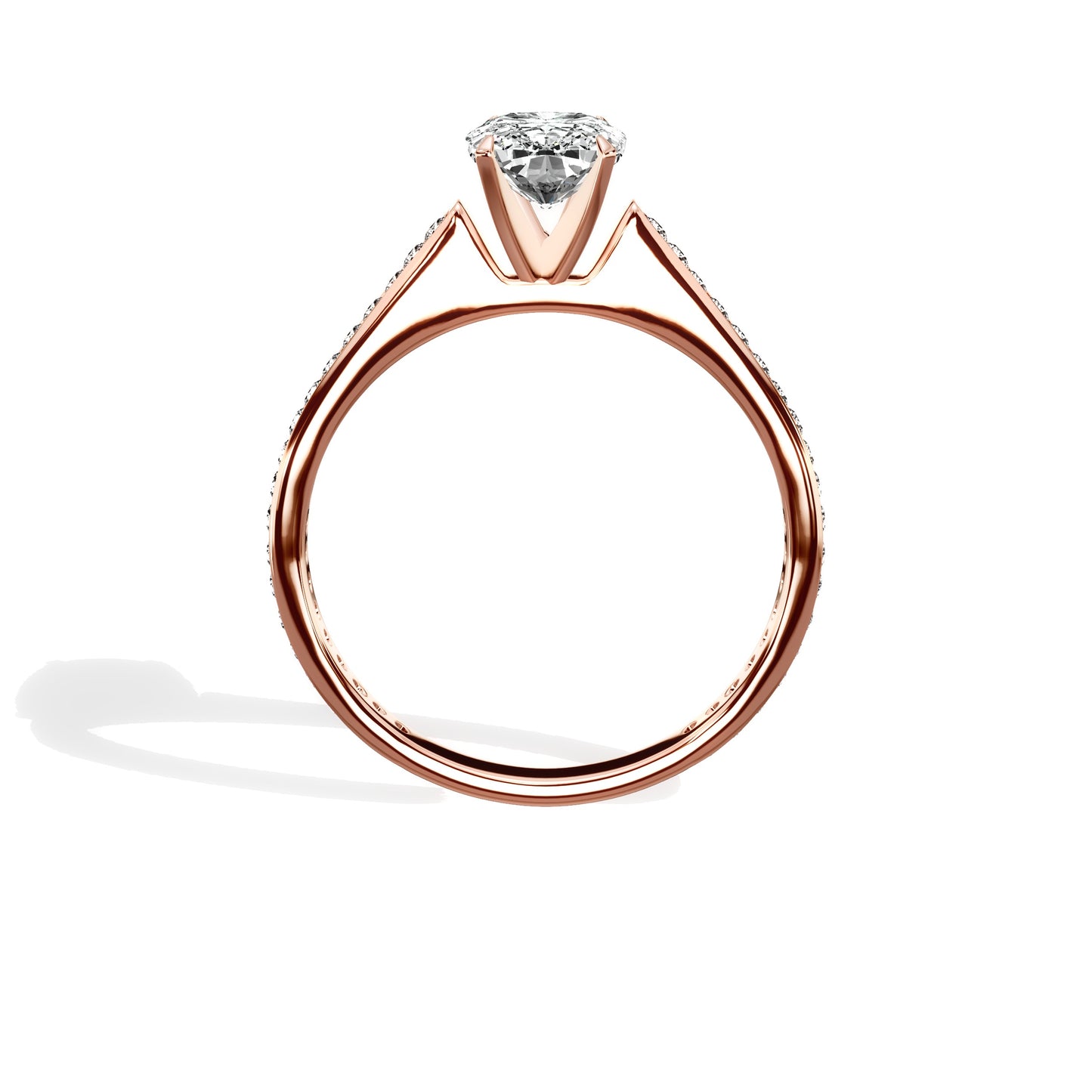 Channel Set Solitaire Engagement Ring