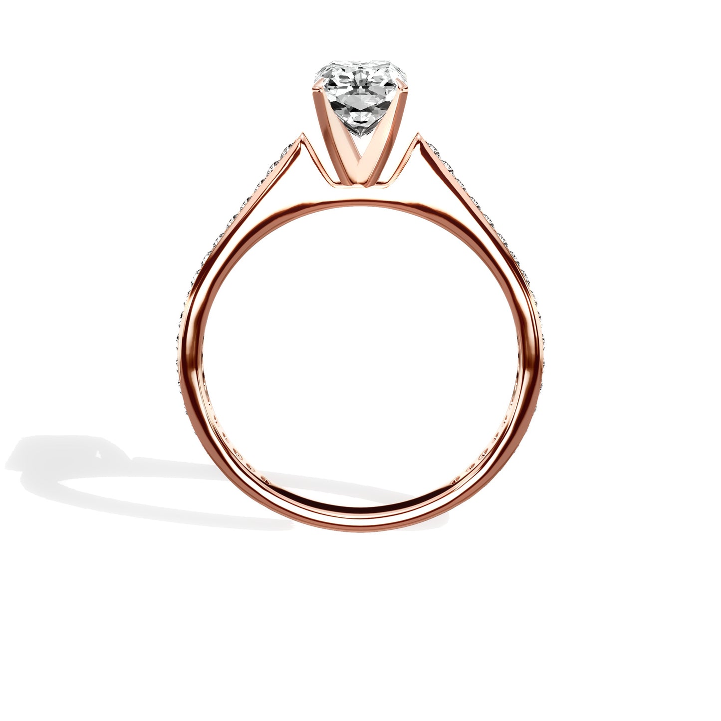 Channel Set Solitaire Engagement Ring