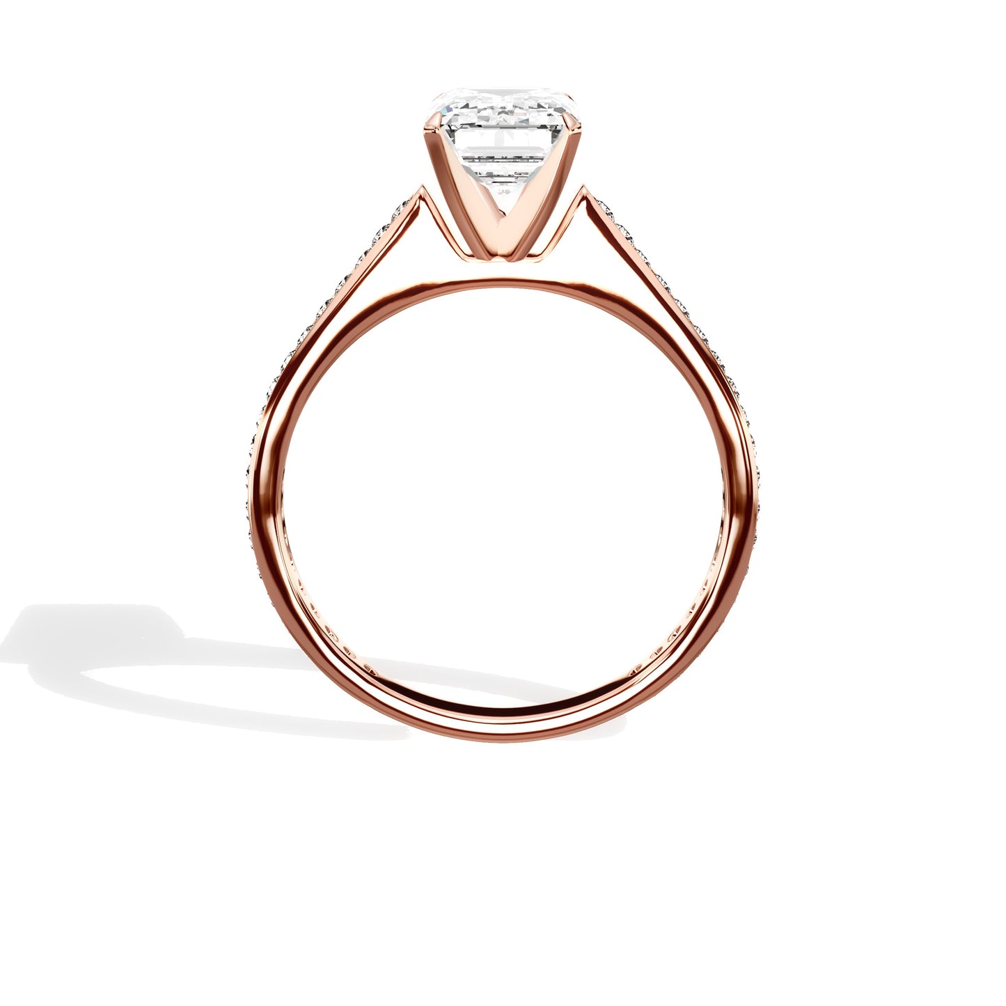 Channel Set Solitaire Engagement Ring