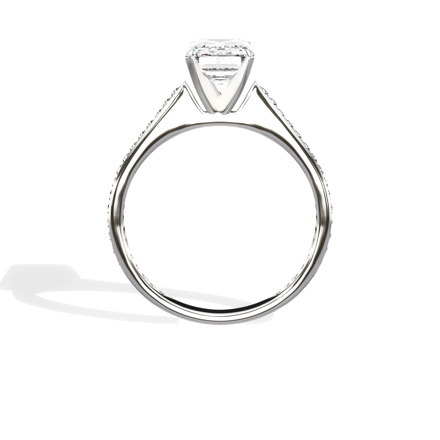 Channel Set Solitaire Engagement Ring