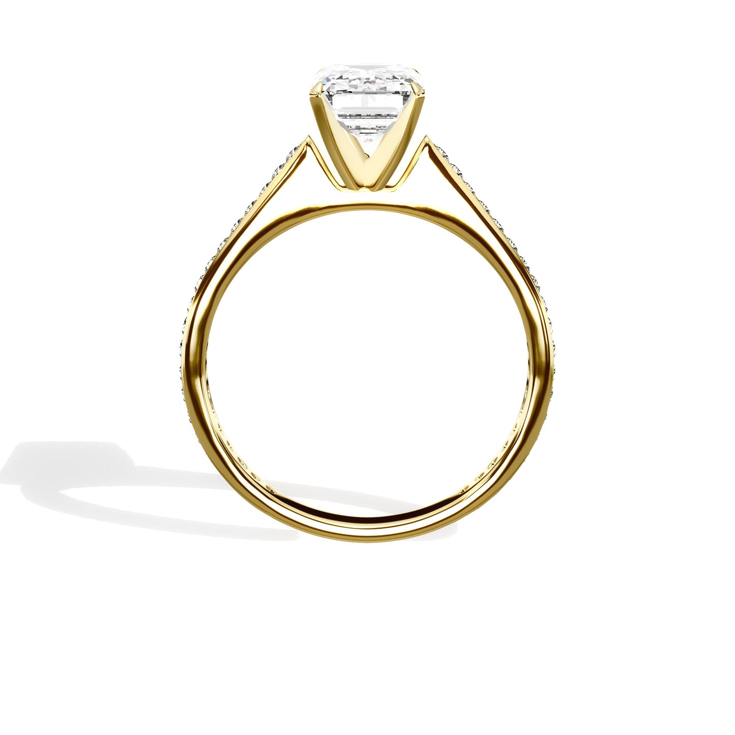 Channel Set Solitaire Engagement Ring
