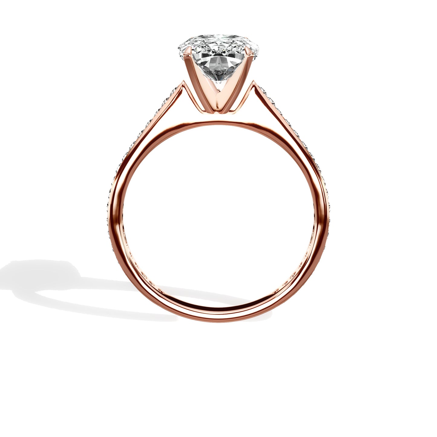 Channel Set Solitaire Engagement Ring