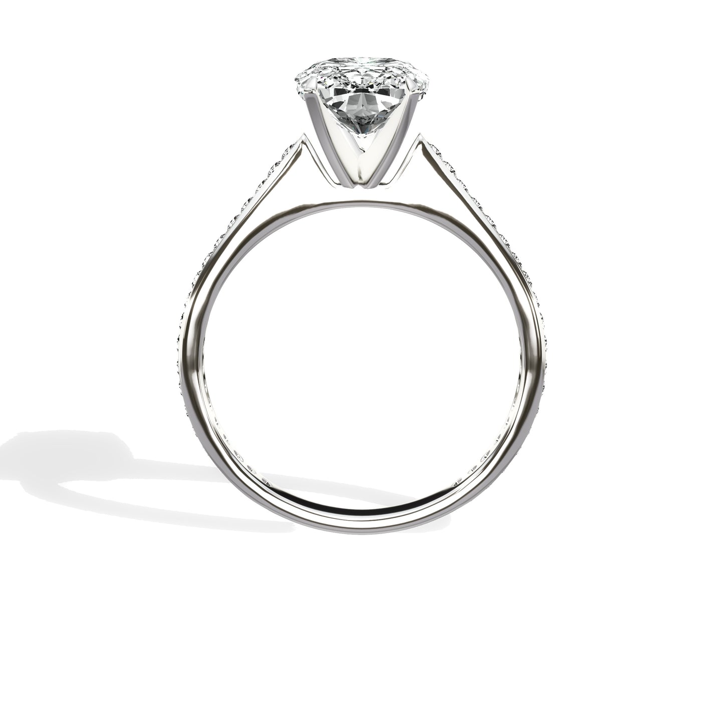Channel Set Solitaire Engagement Ring