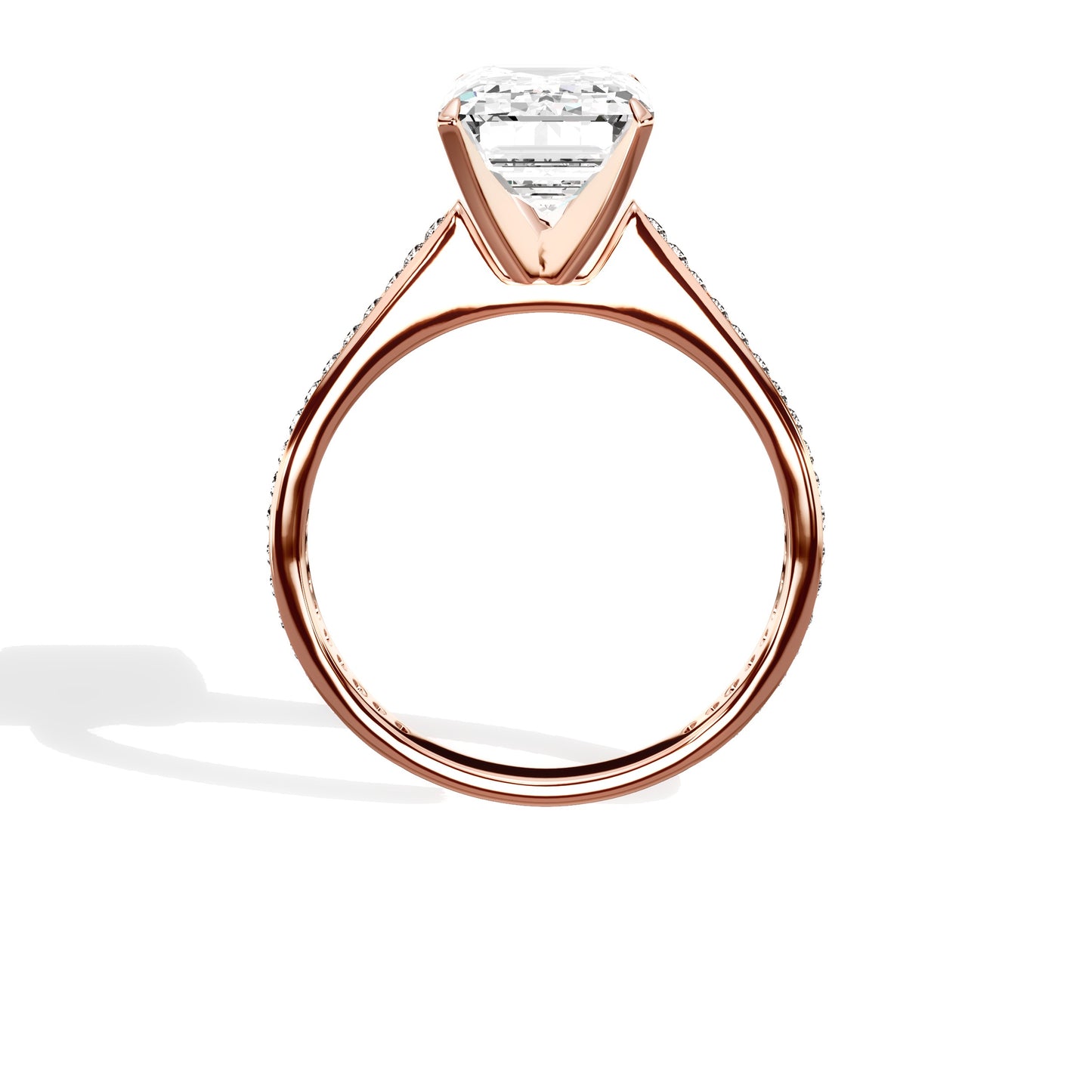 Channel Set Solitaire Engagement Ring