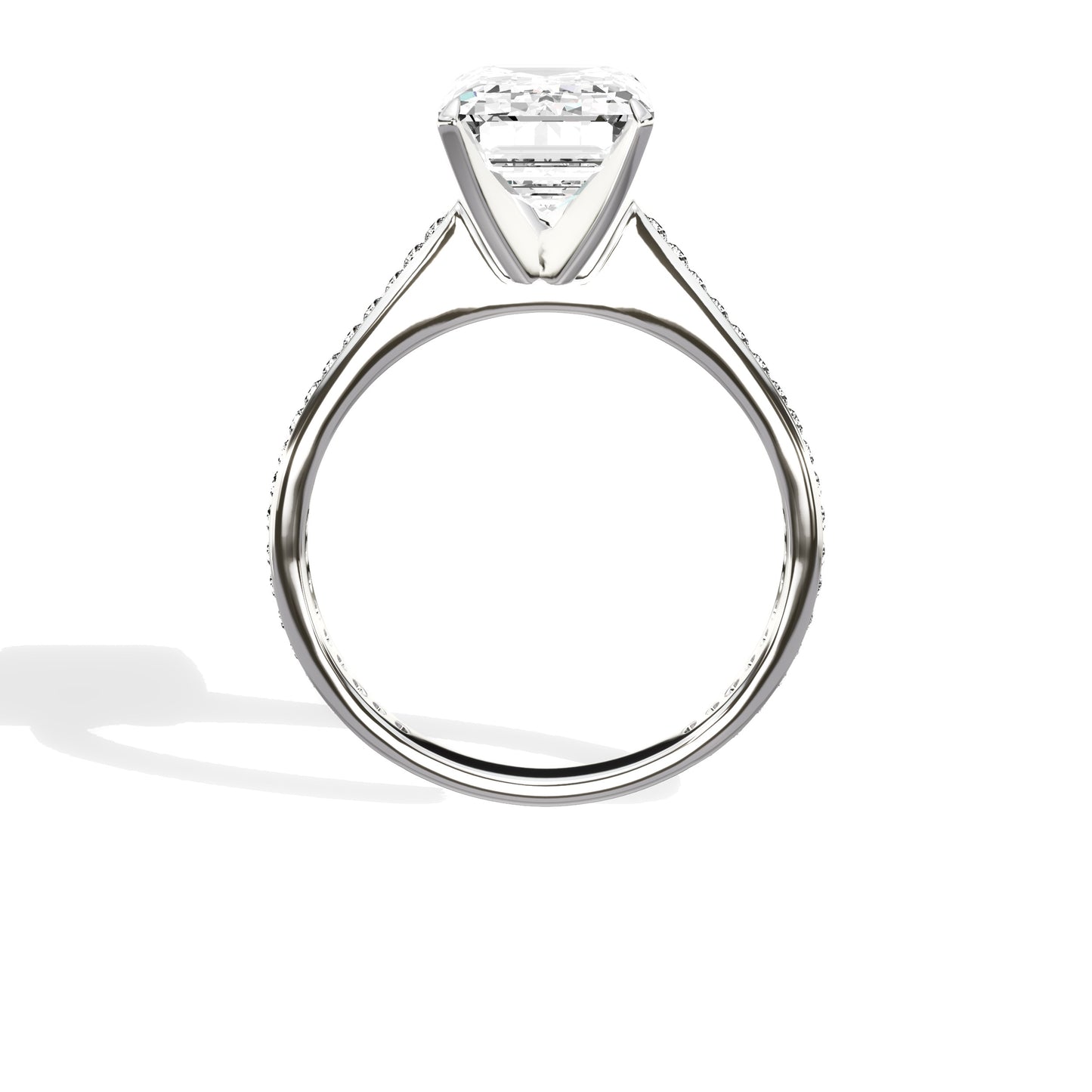 Channel Set Solitaire Engagement Ring
