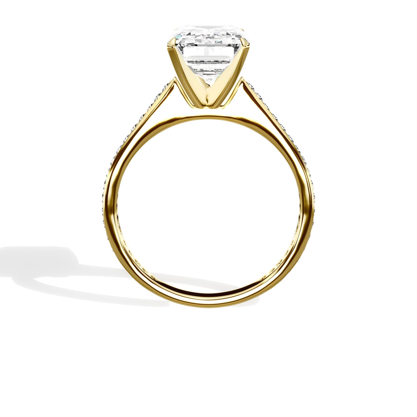 Channel Set Solitaire Engagement Ring