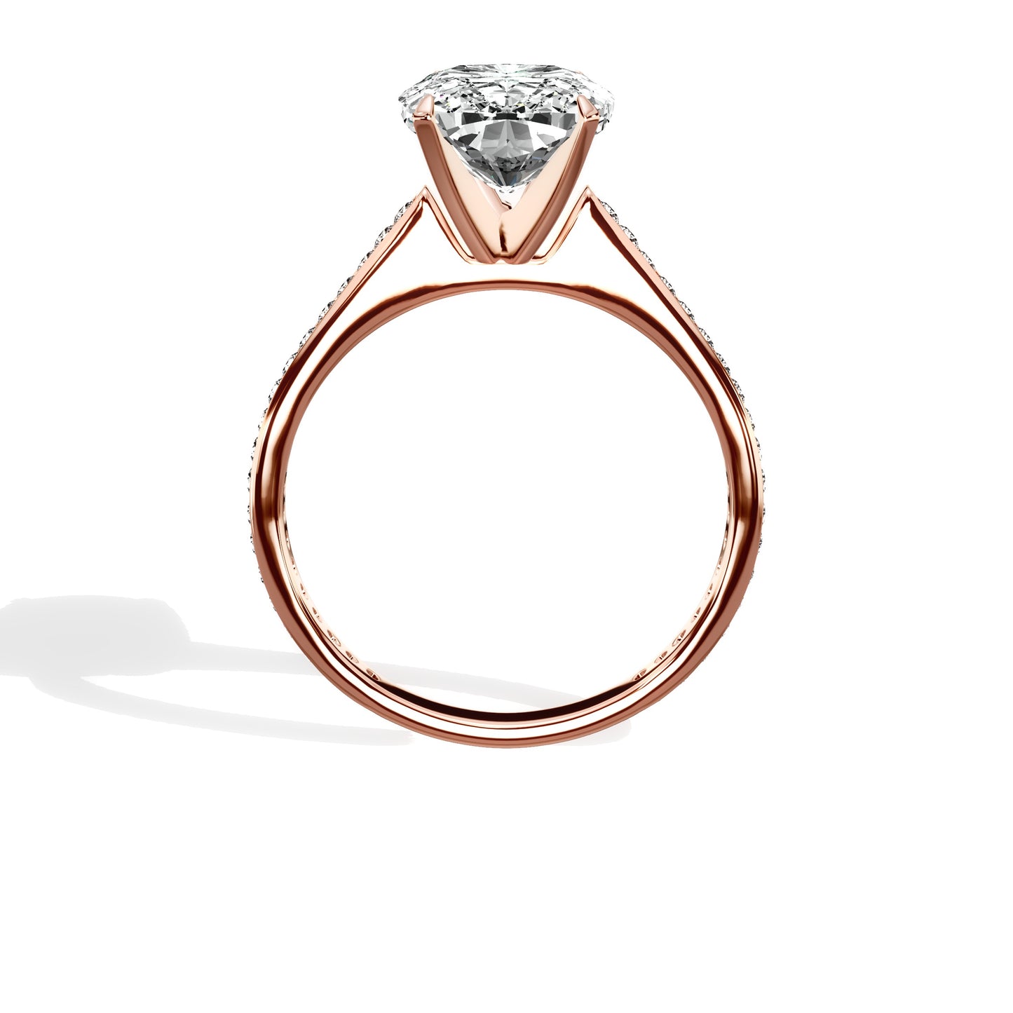 Channel Set Solitaire Engagement Ring