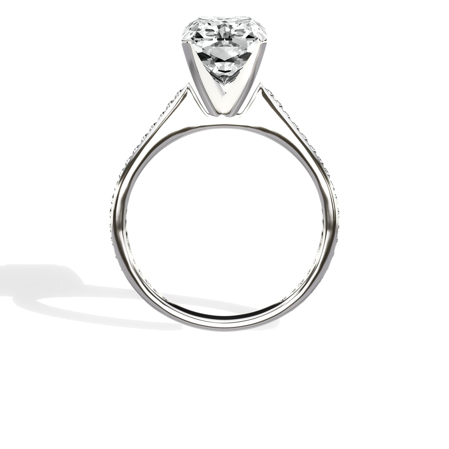 Channel Set Solitaire Engagement Ring