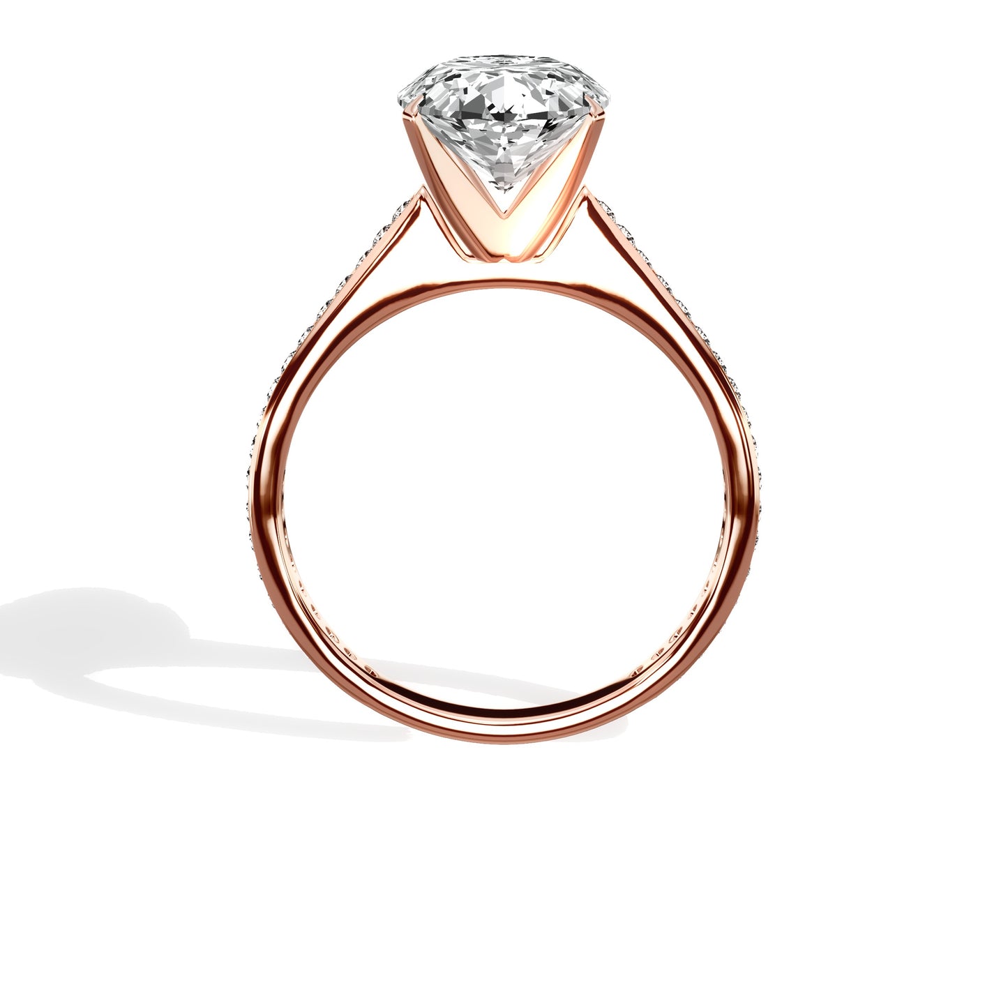 Channel Set Solitaire Engagement Ring