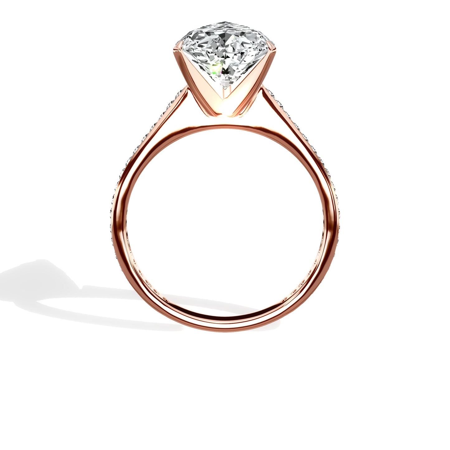 Channel Set Solitaire Engagement Ring
