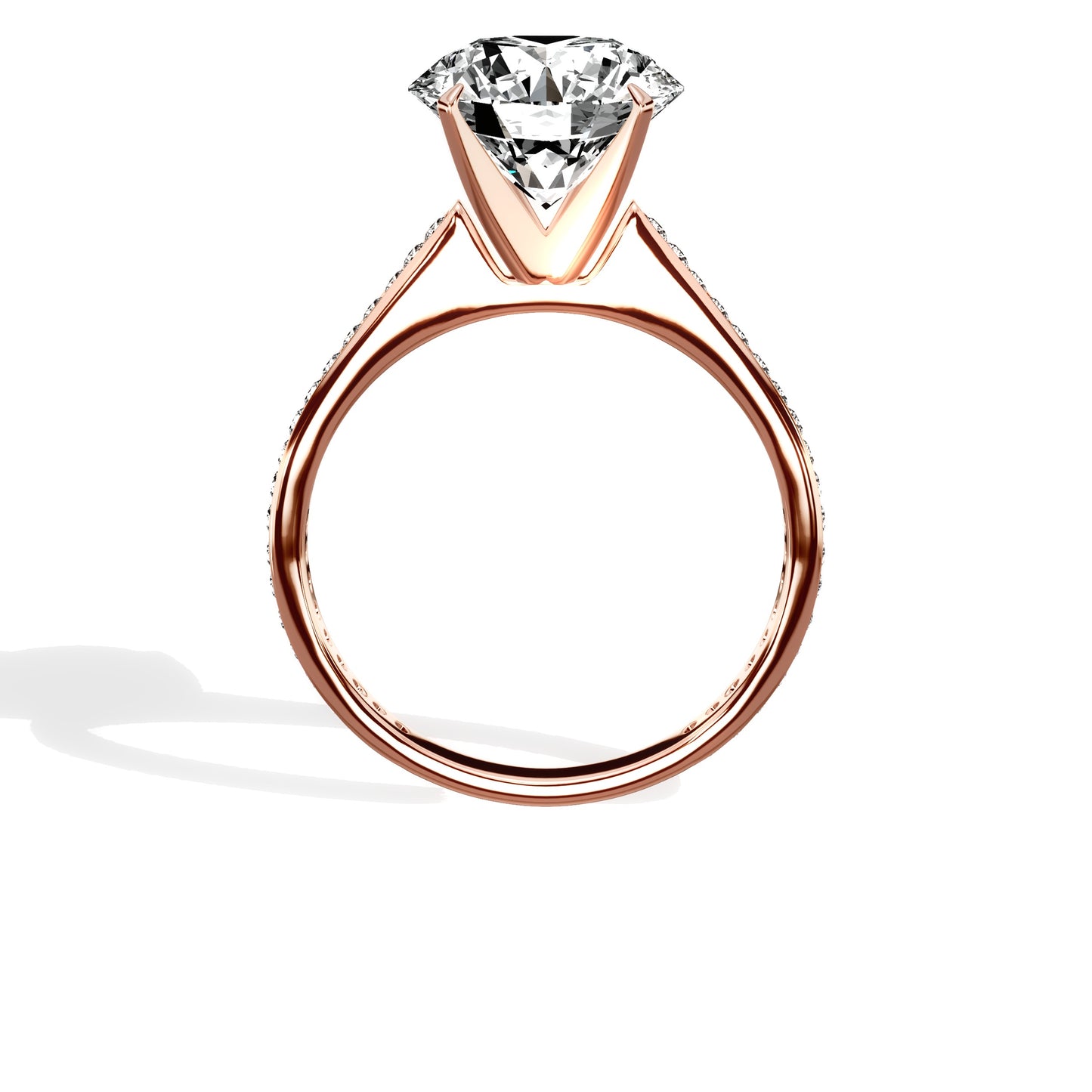 Channel Set Solitaire Engagement Ring
