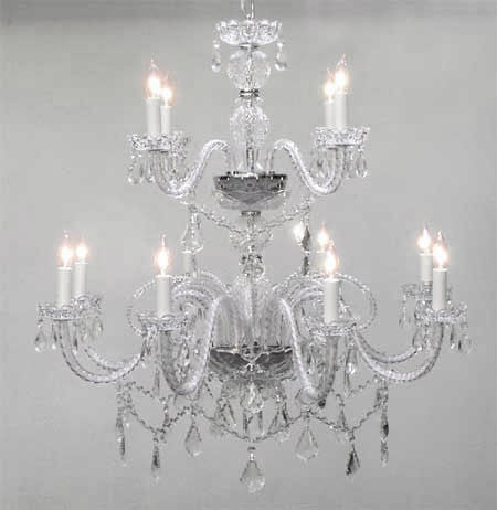 A46-386/8+4  Murano Venetian Style CHANDELIER Chandeliers, Crystal Chandelier, Crystal Chandeliers, Lighting