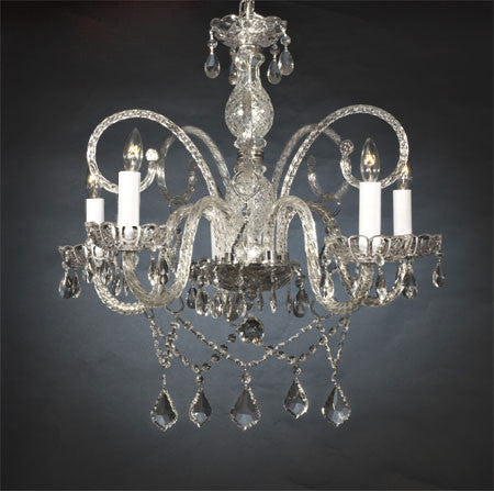 A46-386/5  Murano Venetian Style CHANDELIER Chandeliers, Crystal Chandelier, Crystal Chandeliers, Lighting