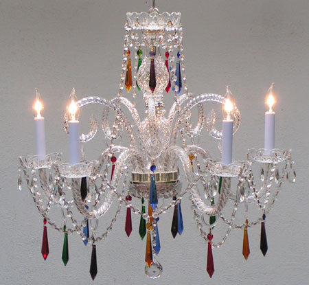 A46-UDROP/387/5/MC  Murano Venetian Style CHANDELIER Chandeliers, Crystal Chandelier, Crystal Chandeliers, Lighting