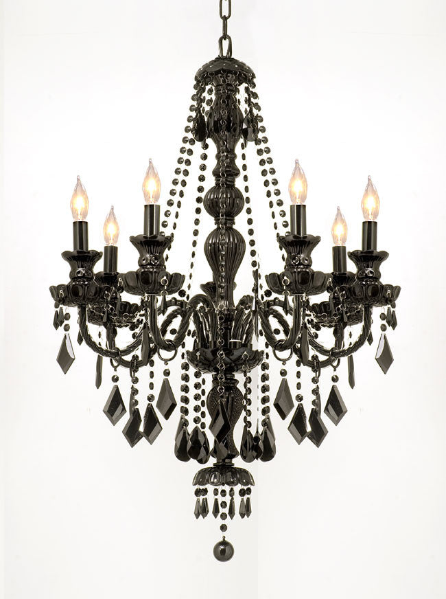 G46-BLACK/SM/490/7  Royal Collection CHANDELIER Chandeliers, Crystal Chandelier, Crystal Chandeliers, Lighting 