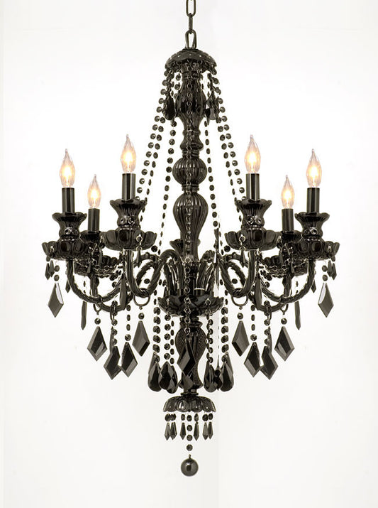 G46-BLACK/SM/490/7  Royal Collection CHANDELIER Chandeliers, Crystal Chandelier, Crystal Chandeliers, Lighting 