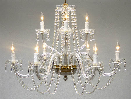 A46-605/6+3  Murano Venetian Style CHANDELIER Chandeliers, Crystal Chandelier, Crystal Chandeliers, Lighting