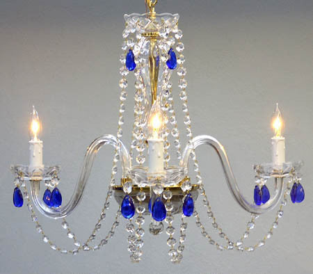 A46-607/3/COLOR Fruit / Color Crystal CHANDELIER Chandeliers, Crystal Chandelier, Crystal Chandeliers, Lighting