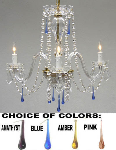 A46-608/3/BLUE  Murano Venetian Style CHANDELIER Chandeliers, Crystal Chandelier, Crystal Chandeliers, Lighting