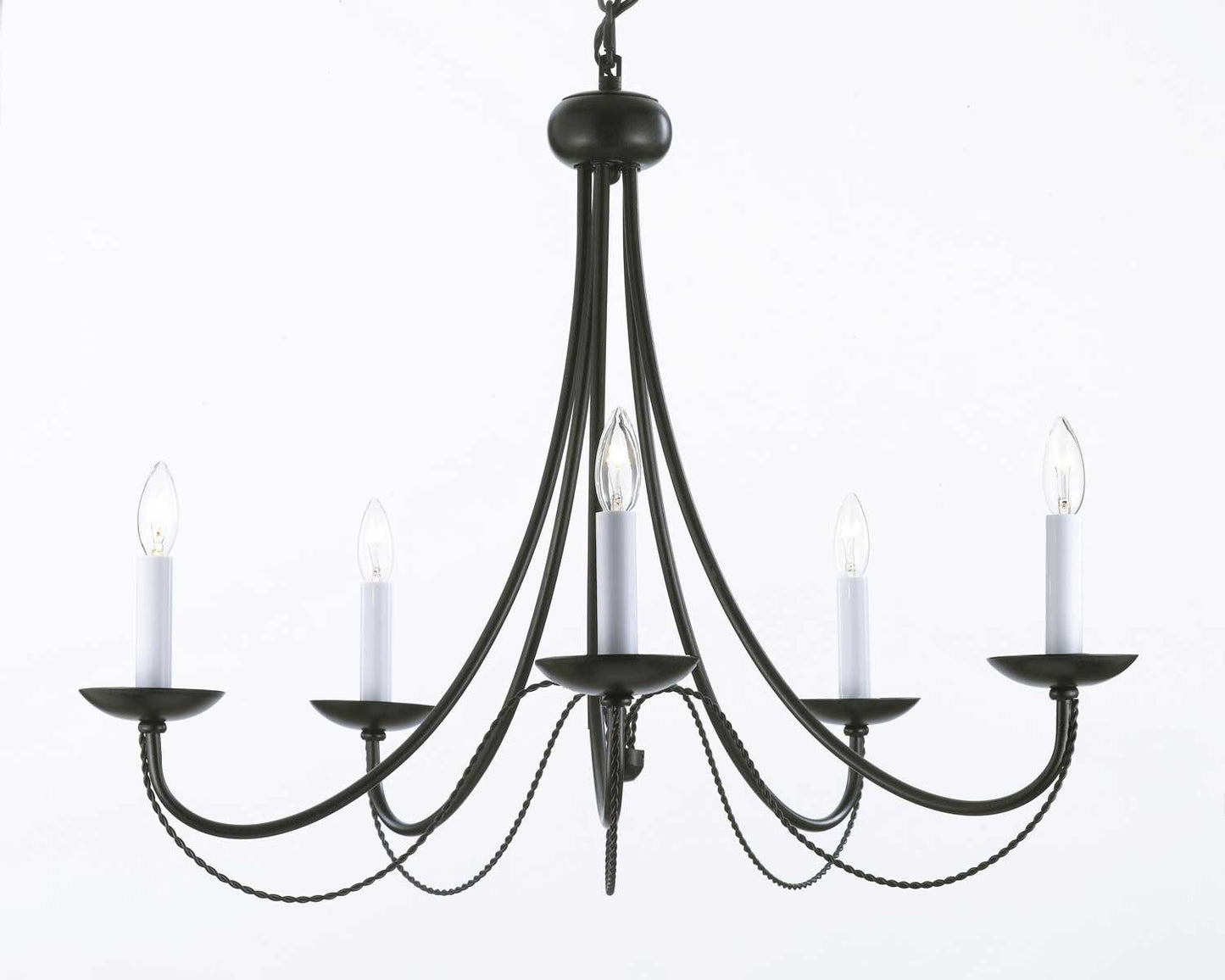 G7-403/5  Wrought Iron Chandelier Chandeliers, Crystal Chandelier, Crystal Chandeliers, Lighting