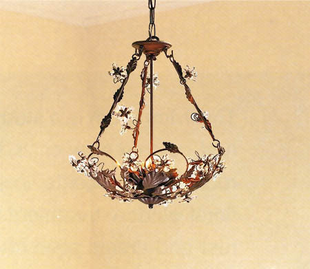 A7-408/6  Wrought Iron Chandelier Chandeliers, Crystal Chandelier, Crystal Chandeliers, Lighting