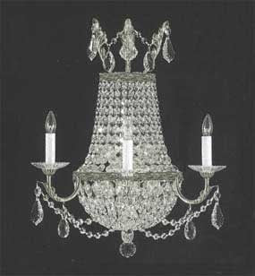 A81-1/8/SILVER/WALLSCONCE Gallery Wall Sconces EMPIRE WALL SCONCES 