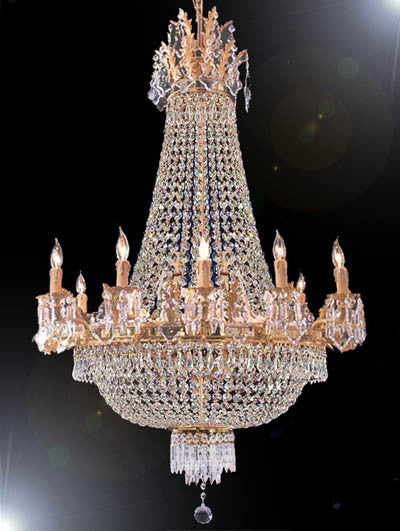 A93-1284N/6+3 Empire Style CHANDELIER Chandeliers, Crystal Chandelier, Crystal Chandeliers, Lighting