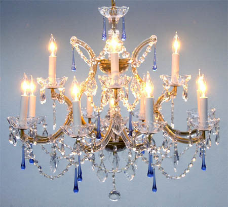 A83-1537/12+1/BLUE  Maria Theresa CHANDELIER Chandeliers, Crystal Chandelier, Crystal Chandeliers, Lighting