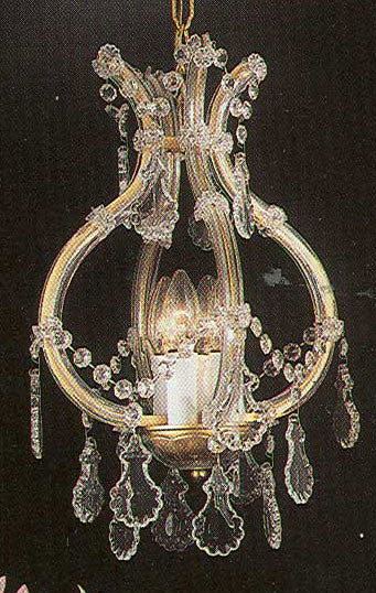 J10-1618/3Maria Theresa 100% Crystal Chandelier. A Great European Tradition. Nothing is quite as elegant as the fine crystal chandeliers that gave sparkle to brilliant evenings at palaces and manor h