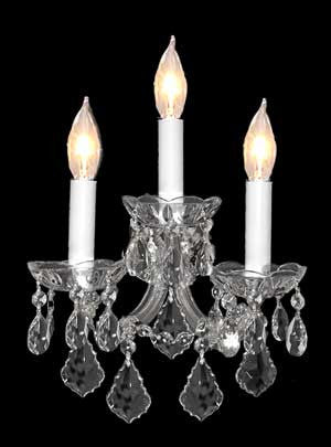 A83-SILVER/3/2813  Wall Sconces WALL SCONCE Chandeliers, Crystal Chandelier, Crystal Chandeliers, Lighting