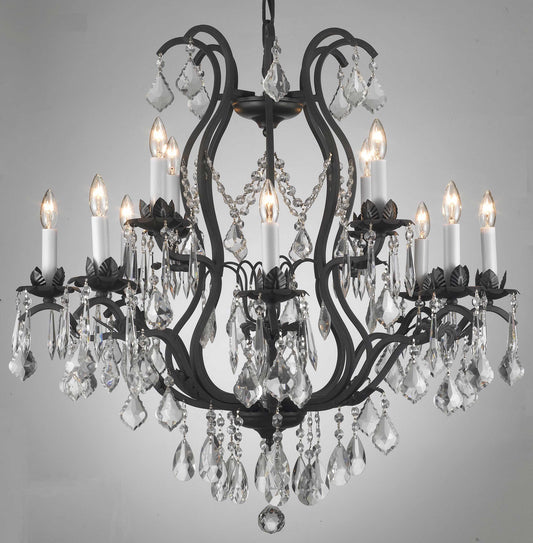 A83-3034/8+4SW Swarovski Crystal Trimmed CHANDELIER Chandeliers, Crystal Chandelier, Crystal Chandeliers, Lighting