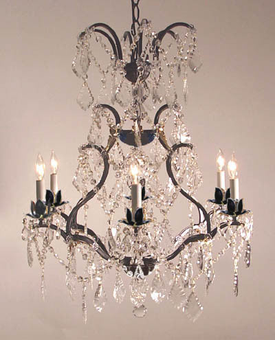 A83-52/3030/6  Wrought Iron Chandelier Chandeliers, Crystal Chandelier, Crystal Chandeliers, Lighting