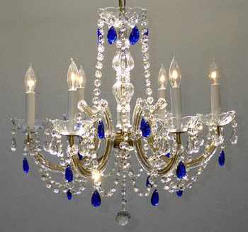 A83-7008/6/BLUE  Maria Theresa CHANDELIER Chandeliers, Crystal Chandelier, Crystal Chandeliers, Lighting