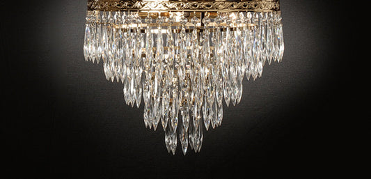 G93-FLUSH/864/4 Empire Style FLUSH/SEMI-FLUSH CHANDELIER Chandeliers, Crystal Chandelier, Crystal Chandeliers, Lighting